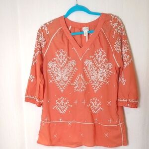 Chico's Tunic Top Size 0.Salmon